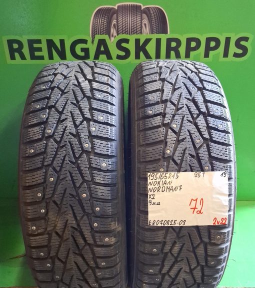 195/65R15 Nokian Nordman 7 95T nasta 9mm / 2V22