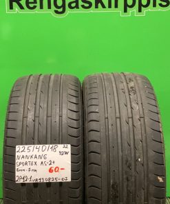 225/40R18 Nankang Sportex AS2+ 92W kesä 6-7mm / 2P12-1