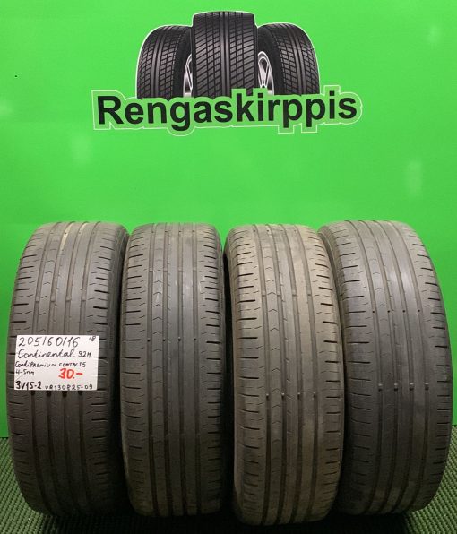 205/60R16 Continental ContiPremiumContact 5 92H kesä 4-5mm / 3V15-2
