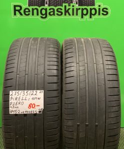 275/35R22 Pirelli PZero 104W kesä 4,5mm / 3P15-2