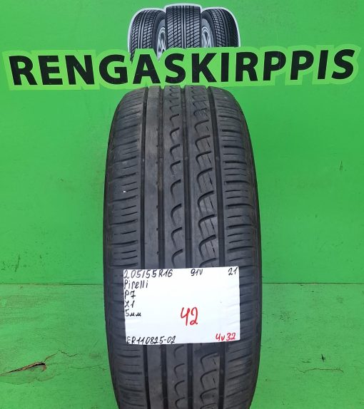 205/55R16 Pirelli P7 91V kesä 5mm / 4V32