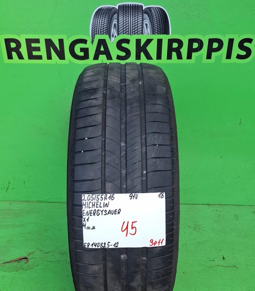 205/55R16 Michelin Energy Saver 91V kesä 4mm / 3P11