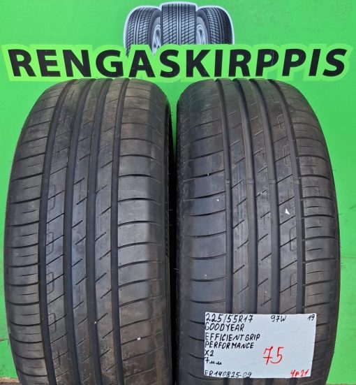 225/55R17 GoodYear EfficientGrip Performance 97W kesä 7mm / 4P21