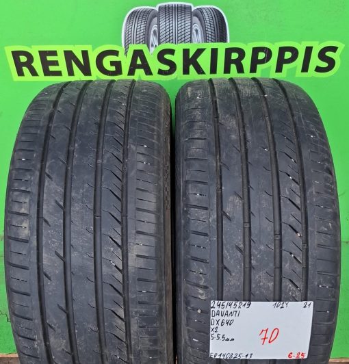 245/45R19 Davanti DX640 102Y kesä 5-5,5mm / 6-25