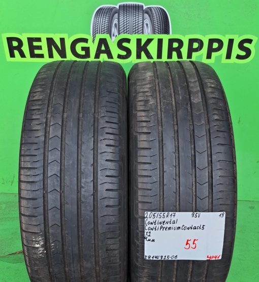 205/55R17 Continental ContiPremiumContact 5 95V kesä 4mm / 4P41