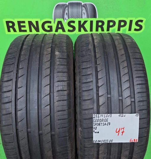 255/45R17 Goodride Sport SA37 102W kesä 4mm / 5V33