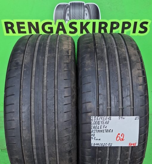 235/45R18 GoodYear Eagle F1 Asymmetric 3 94W kesä 4-5mm / 5P45