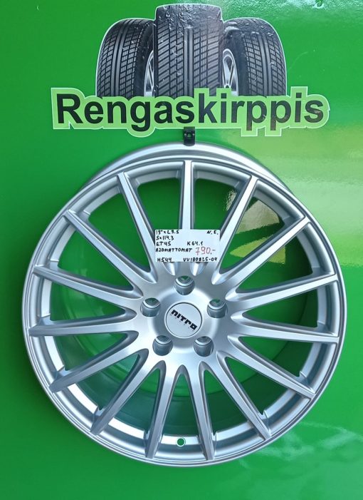 19" 5x114,3 ET45 K64,1 19"x9,5 Ajamattomat / H544
