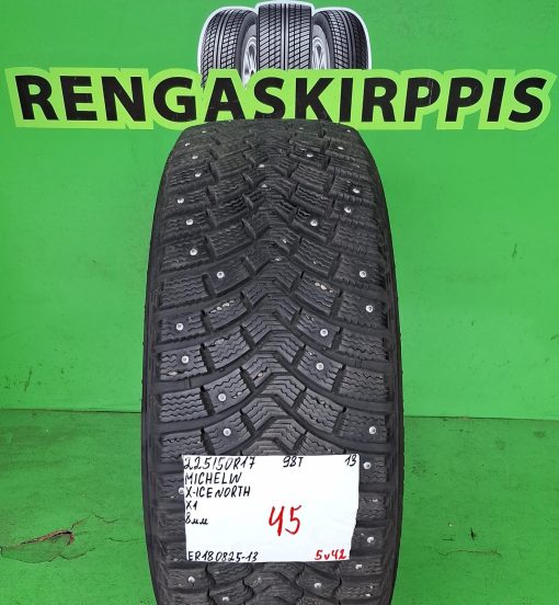 225/50R17 Michelin X-Ice North 98T nasta 8mm / 5V42