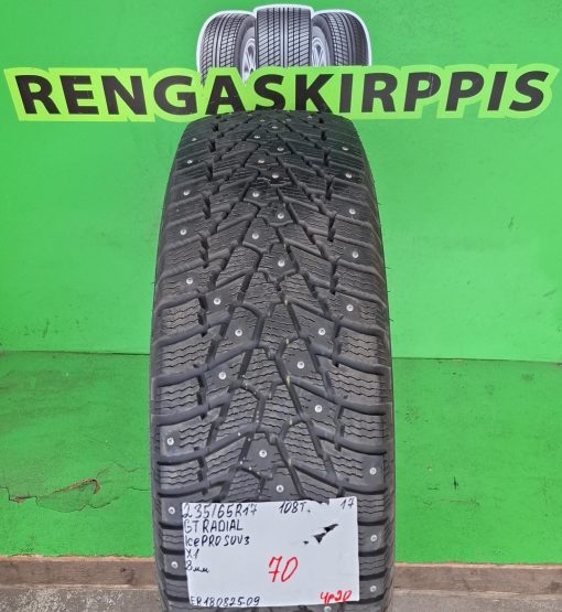 235/65R17 GT Radial Ice Pro Suv 3 108T nasta 8mm / 4P20