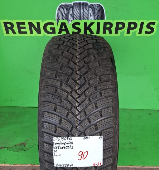 245/50R18 Continental IceContact 3 104T nasta 8mm / 6-21
