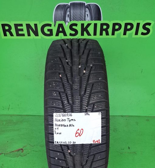215/60R16 Nokian Tyres Nordman RS2 99R kitka 7mm / 4V42