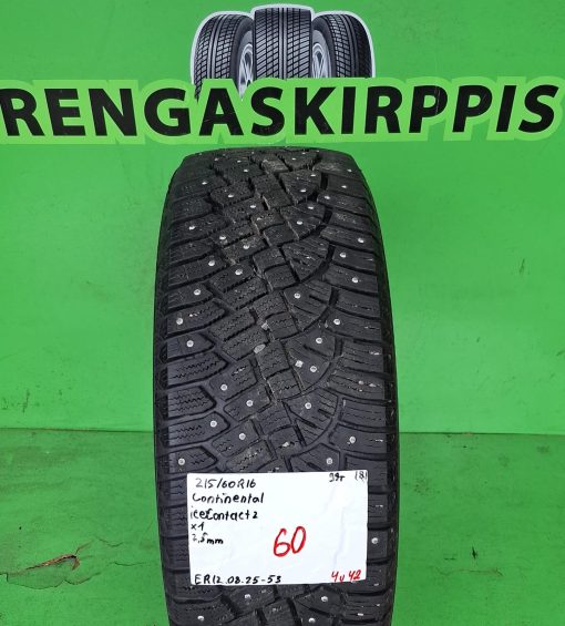 215/60R16 Continental IceContact 2 99T nasta 7,5mm / 4V42
