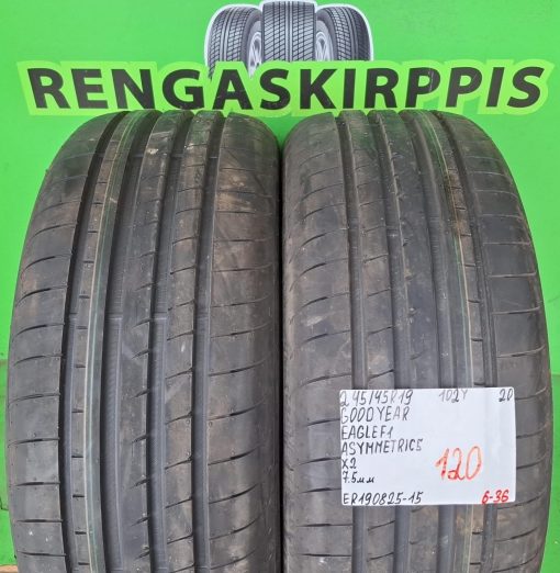245/45R19 GoodYear Eagle F1 Asymmetric 5 102Y kesä 7,5mm / 6-36