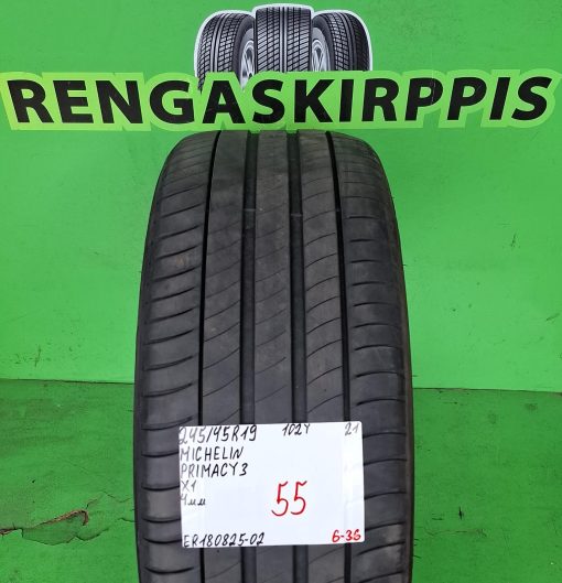 245/45R19 Michelin Primacy 3 102Y kesä 4mm / 6-36