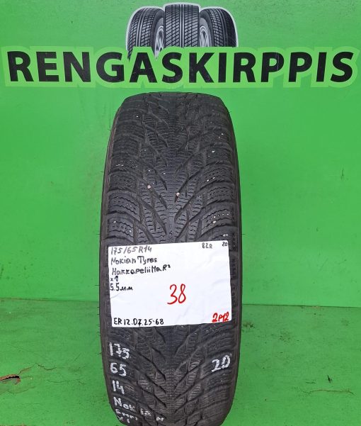 175/65R14 Nokian Tyres HKPL R2 82R kitka 5,5mm / 2P12