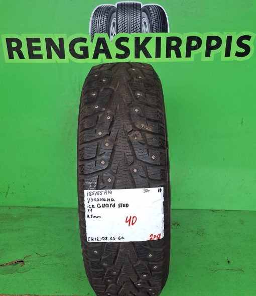 185/65R14 Yokohama Ice Guard Stud 90T nasta 8,5mm / 2P12