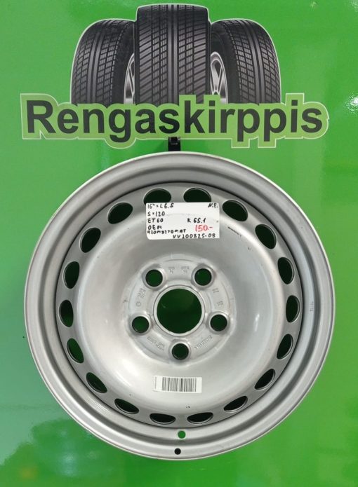 16" 5x120 ET60 K65,1 16"x6,5 Oem Ajamattomat