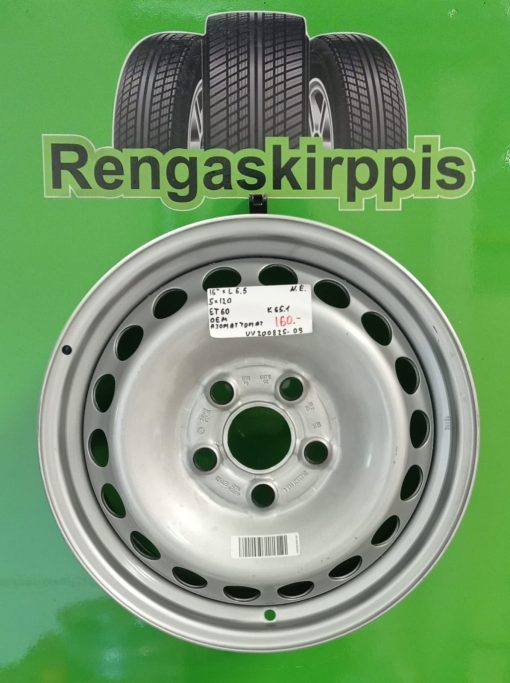 16" 5x120 ET60 K65,1 16"x6,5 Oem Ajamattomat