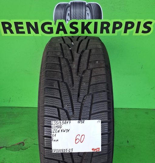 235/55R17 Kumho IZen KW31 103R kitka 8mm / 4P52
