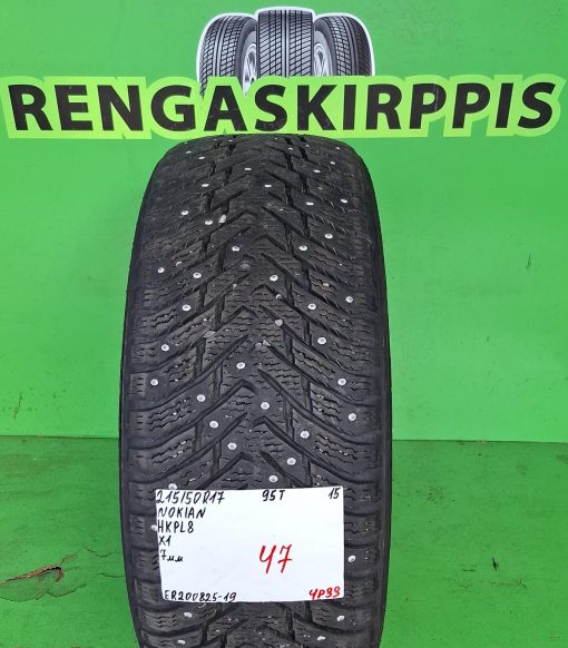 215/50R17 Nokian HKPL 8 95T nasta 7mm / 4P33