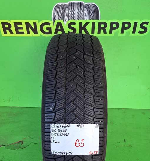 225/55R17 Michelin X-Ice Snow 101H kitka 6,5mm / 5V53