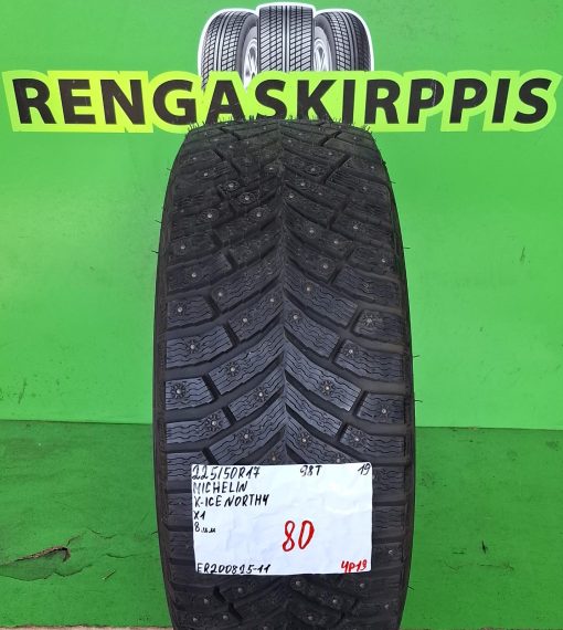 225/50R17 Michelin X-Ice North 4 98T nasta 8mm / 4P13