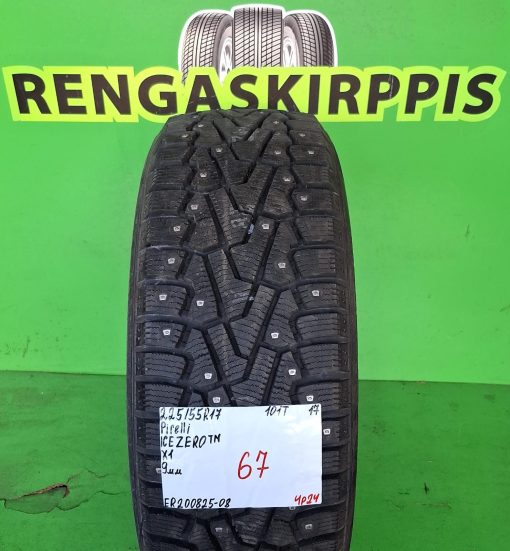 225/55R17 Pirelli Ice Zero TM 101T nasta 9mm / 4P24