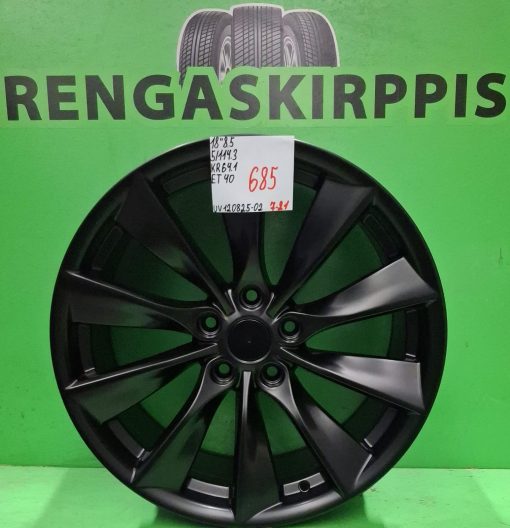 18" 5x114,3 ET40 K64,1 18"x8,5 Black Half Matt (BLHM) / 7-21