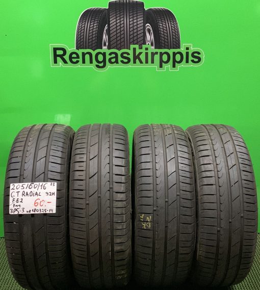 205/60R16 GT Radial FE2 92H kesä 7mm / 3P5-3