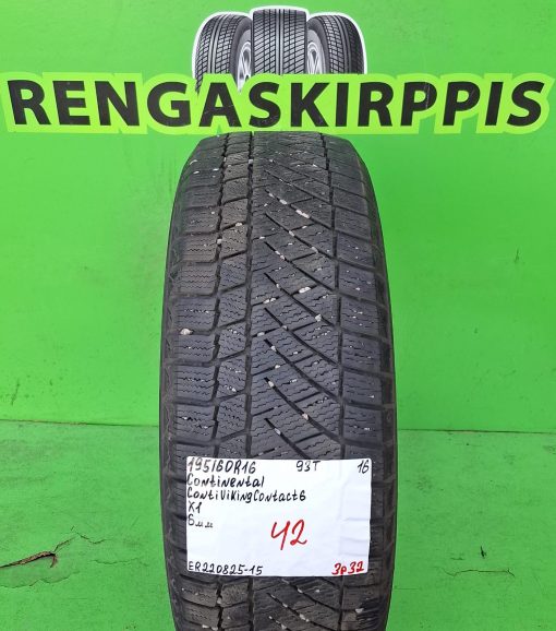 195/60R16 Continental ContiVikingContact 6 93T kitka 6mm / 3P32