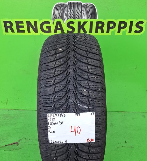 225/55R16 Sava Eskimo Ice 99T kitka 7mm / 3P32
