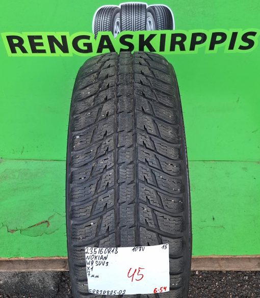 235/60R18 Nokian WR Suv 3 107V kitka 7mm / 6-54