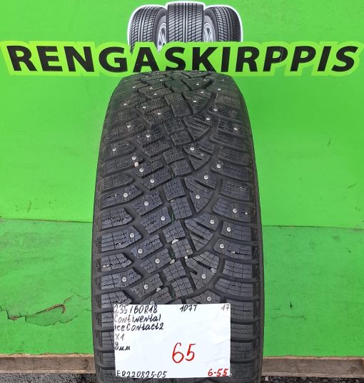 235/60R18 Continental IceContact 2 107T nasta 8mm / 6-55