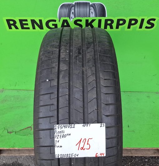 275/40R22 Pirelli PZero TM 107Y kesä 6mm / 6-44