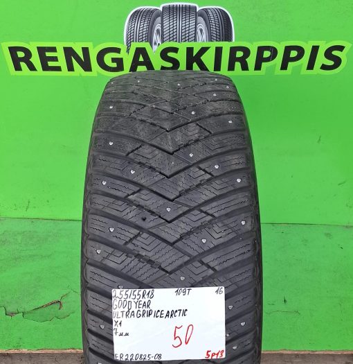 255/55R18 GoodYear UltraGrip Ice Arctic 109T nasta 7mm / 5P13