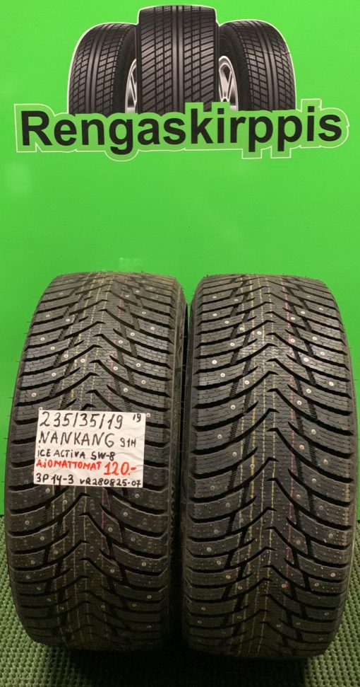 235/35R19 Nankang Ice Activa SW8 91H nasta ajamattomat / 3P14-3