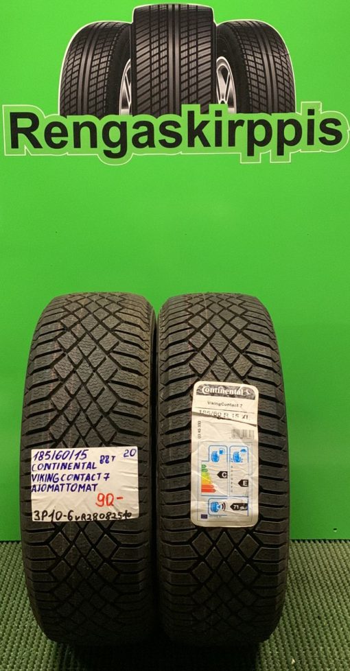 185/60R15 Continental VikingContact 7 88T kitka ajamattomat / 3P10-6