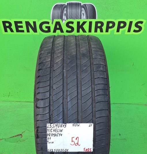 255/40R19 Michelin Primacy 4 100W kesä 4mm / 5P25