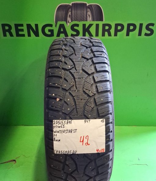 205/55R16 PointS WinterStar ST 94T nasta 8mm / 4V33