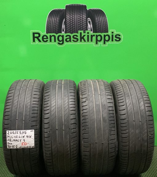 205/55R16 Michelin Primacy 4 91V kesä 5mm / 3V15-2