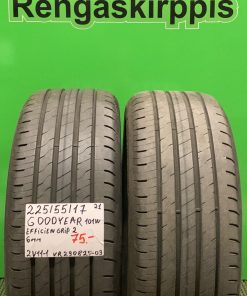 225/55R17 GoodYear EfficientGrip 2 101W kesä 6mm / 2V11-1