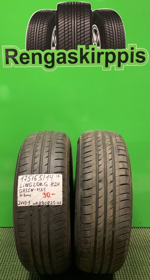 175/65R14 LingLong GreenMax 82H kesä 4-5mm / 2V12-1