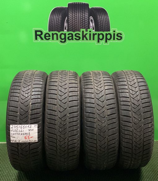 205/60R17 Pirelli Sotto Zero 3 93H kitka 5mm / 4P16-2