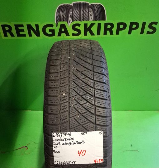 215/70R16 Continental ContiVikingContact 6 100T kitka 4mm / 4V54