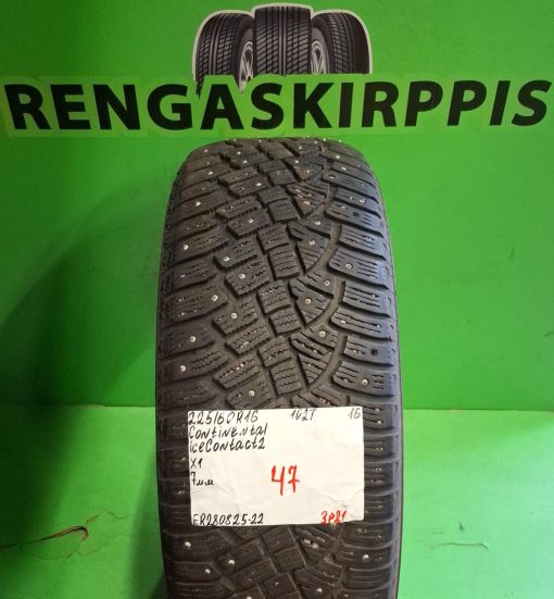 225/60R16 Continental IceContact 2 102T nasta 7mm / 3P21