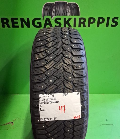 215/55R16 Continental ContiIceContact 97T nasta 7mm / 4V23