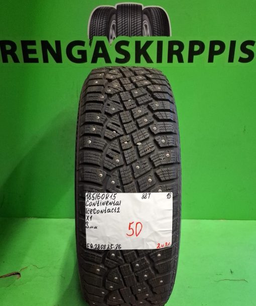 185/60R15 Continental IceContact 2 88T nasta 8mm / 2V31