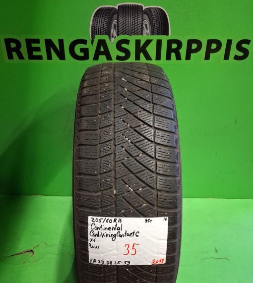 205/60R16 Continental ContiVikingContact 6 96T kitka 4mm / 3P13