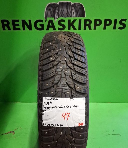 195/60R16 Nexen Winguard WinSpike WH62 nasta 9mm / 3P13